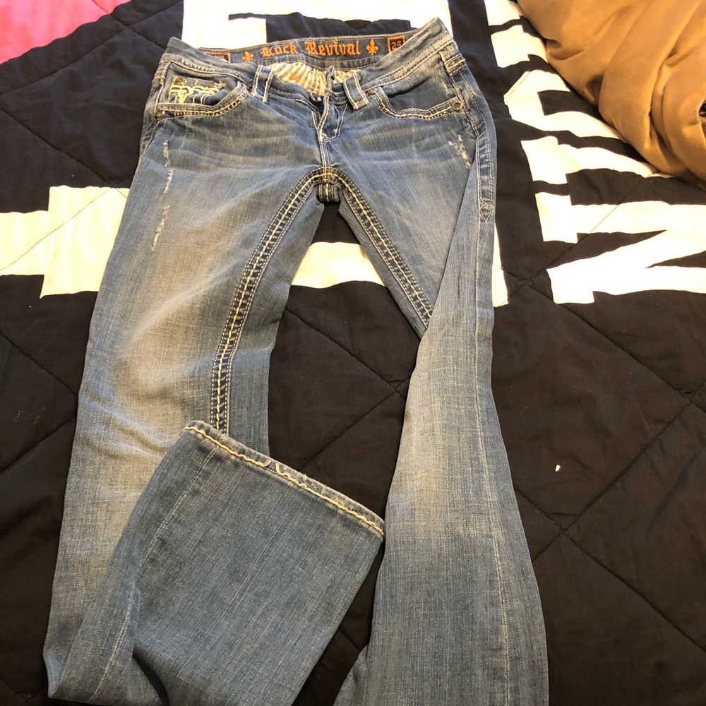 Rock revivals. Size 25 long. Basically brand new